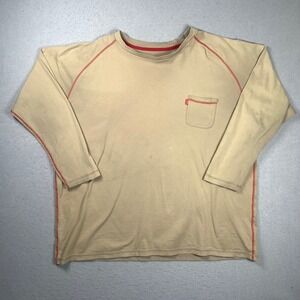 Portwest Bizflame FR Knit Shirt Mens 4XL Tan Flame Resistant Long Sleeve Pocket